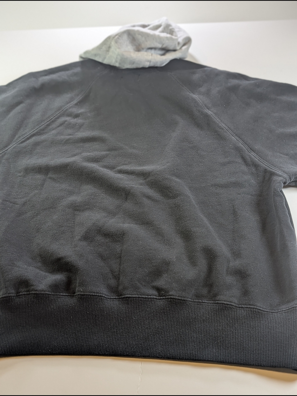 Vintage Style Playboy Athletic Club Double Layer Hoodie Black Gray Size Small - Picture 11 of 14